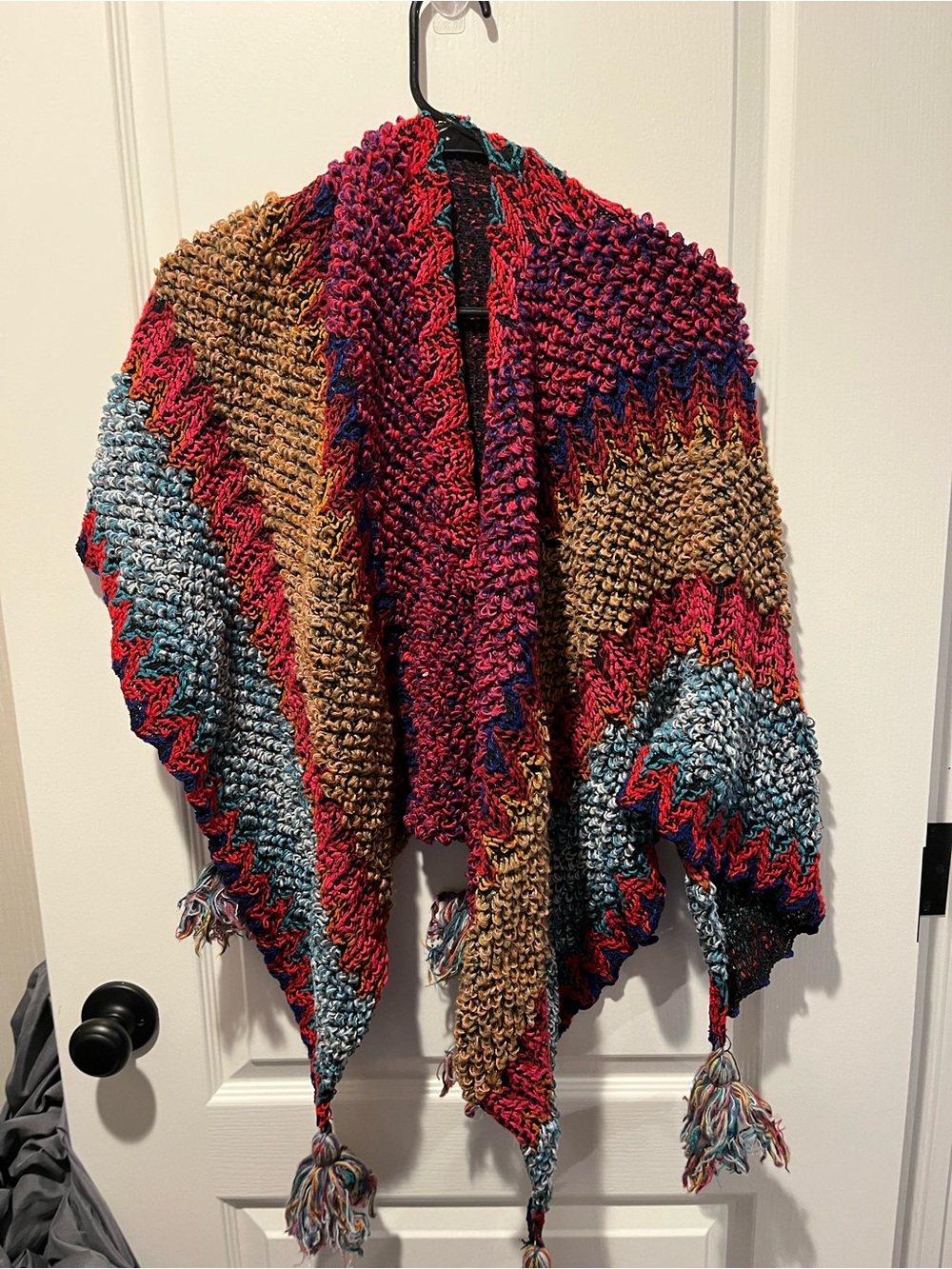 Saachi Boho Festival Tassel Cape",
